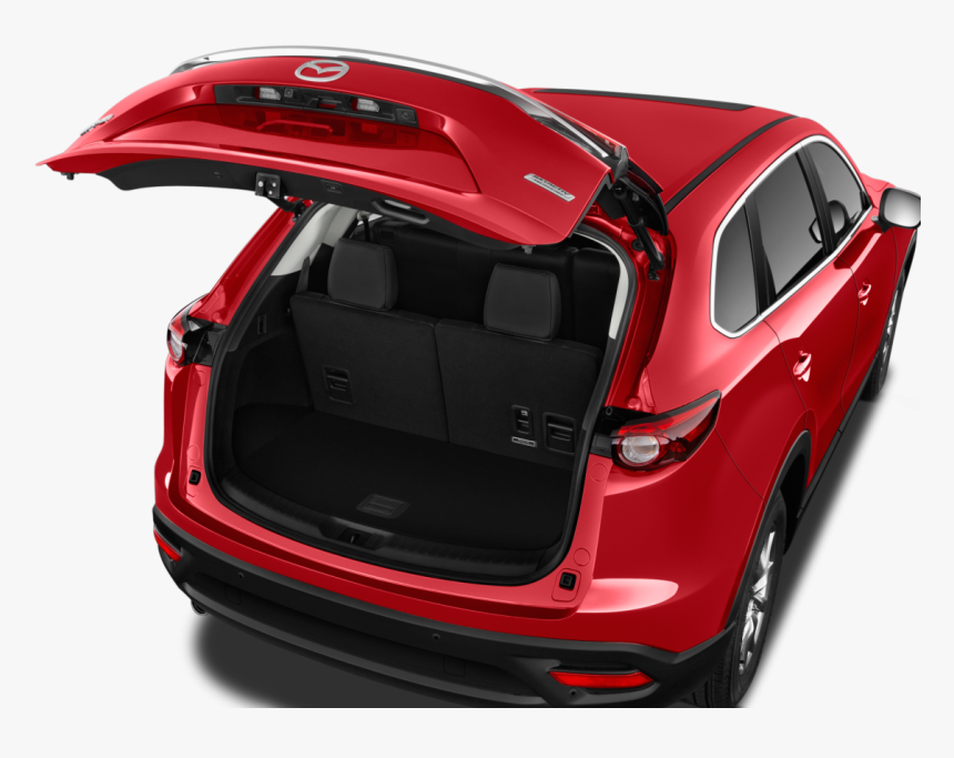 Backside Open Of Red Mazda Car Png Image - Red Mazda Cx 9 2017, Transparent Png