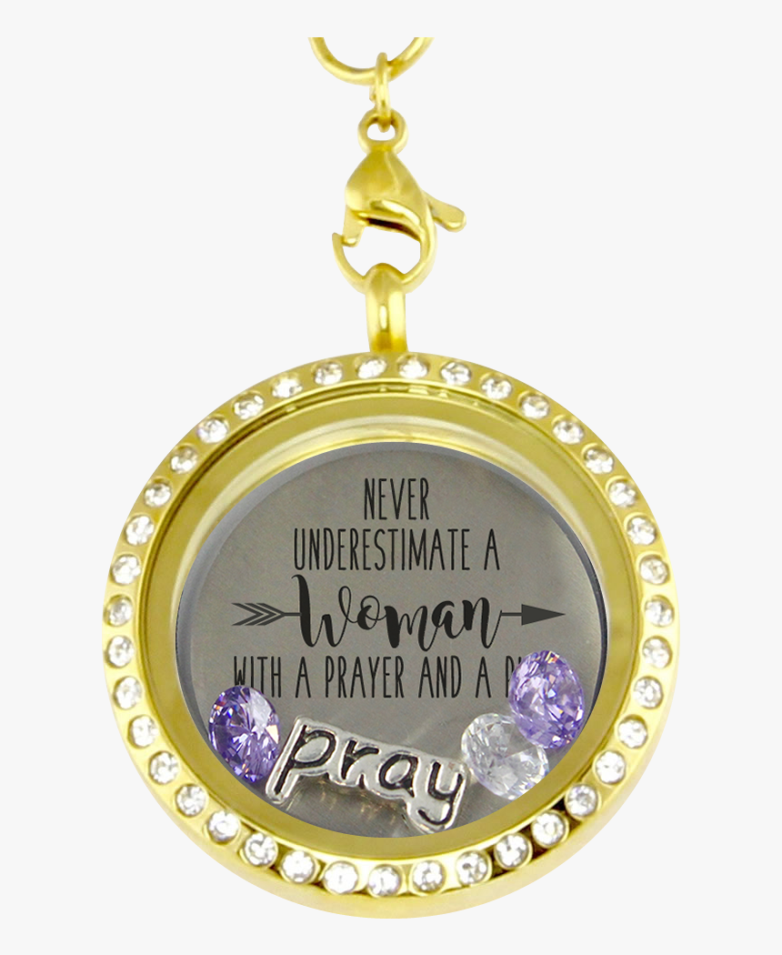 Praying Woman Charm Locket 
 Class - Necklace, HD Png Download