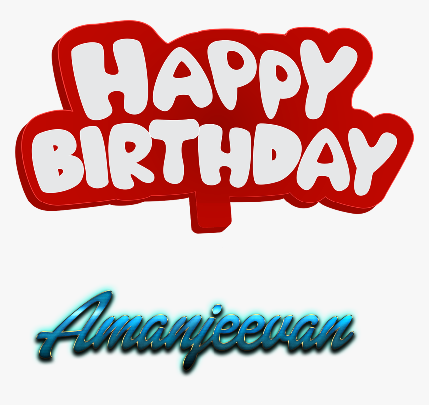 Amanjeevan Happy Birthday Name Logo - Human Action, HD Png Download