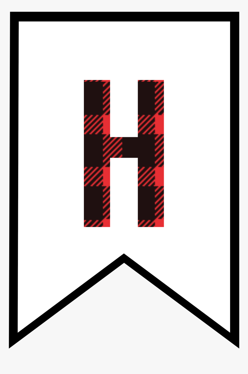 Happy Birthday Letters In Plaid, HD Png Download
