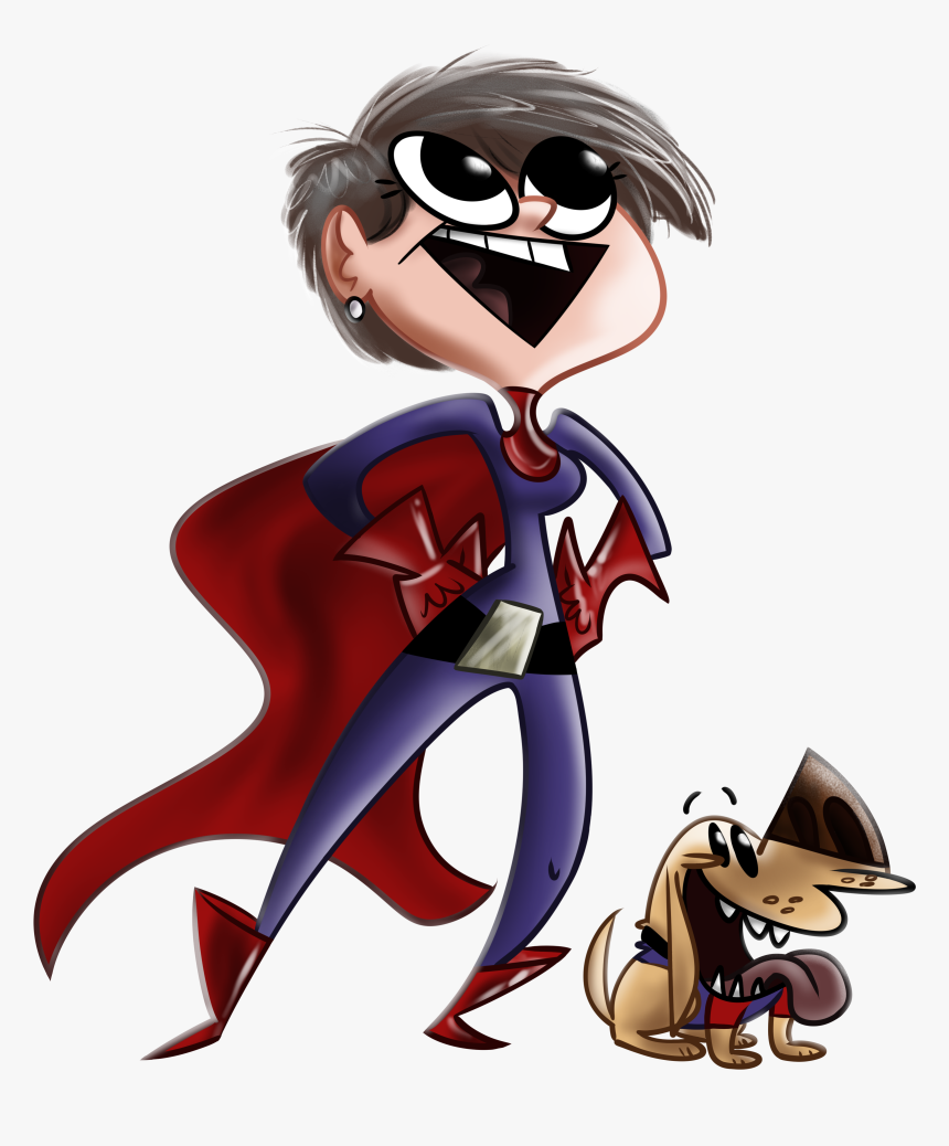 Inoffensive Superhero Drawing For Some Lady - Cartoon, HD Png Download