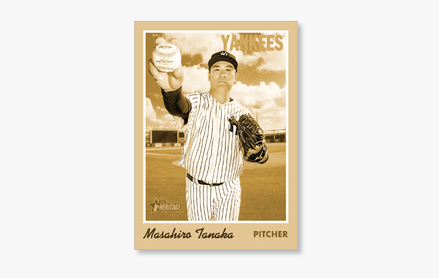 Masahiro Tanaka 2019 Heritage Baseball Base Poster - Baseball Player, HD Png Download