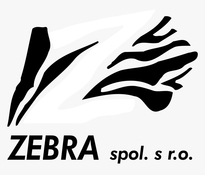 Zebra Logo Black And White - Graphic Design, HD Png Download