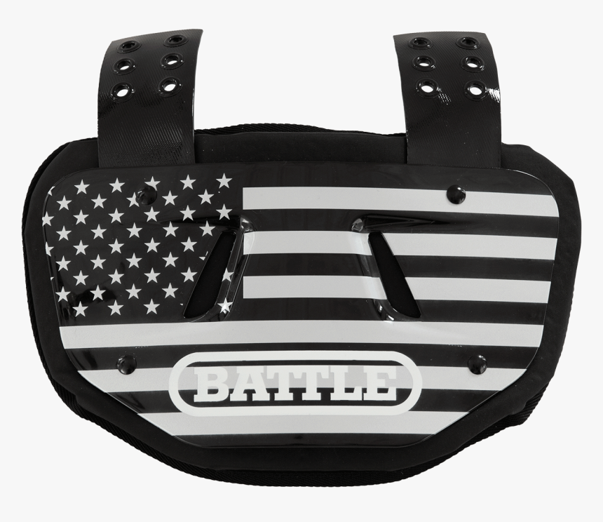 American Flag Chrome Football Back Plate - Back Plates Football Battle, HD Png Download