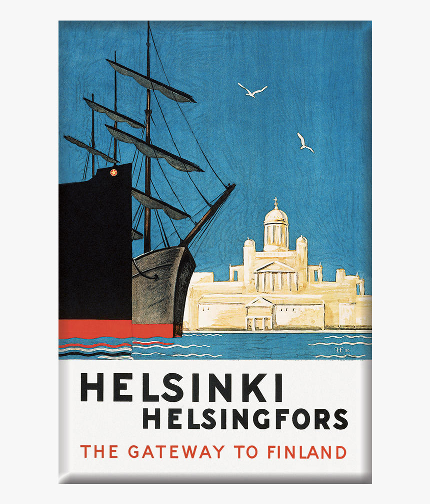 Finland Helsinki Suomi Fridge Magnet Collection Fridge - Vintage Travel Posters Finland, HD Png Download