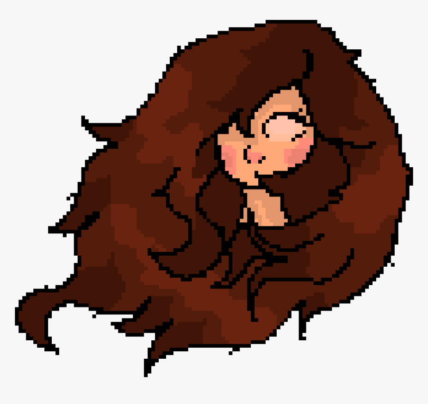 A Pixel Girl Head - Pixel Kız, HD Png Download
