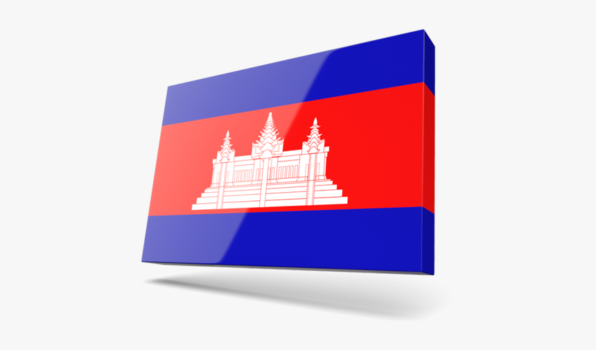 Thin Rectangular Icon - Cambodia Flag, HD Png Download