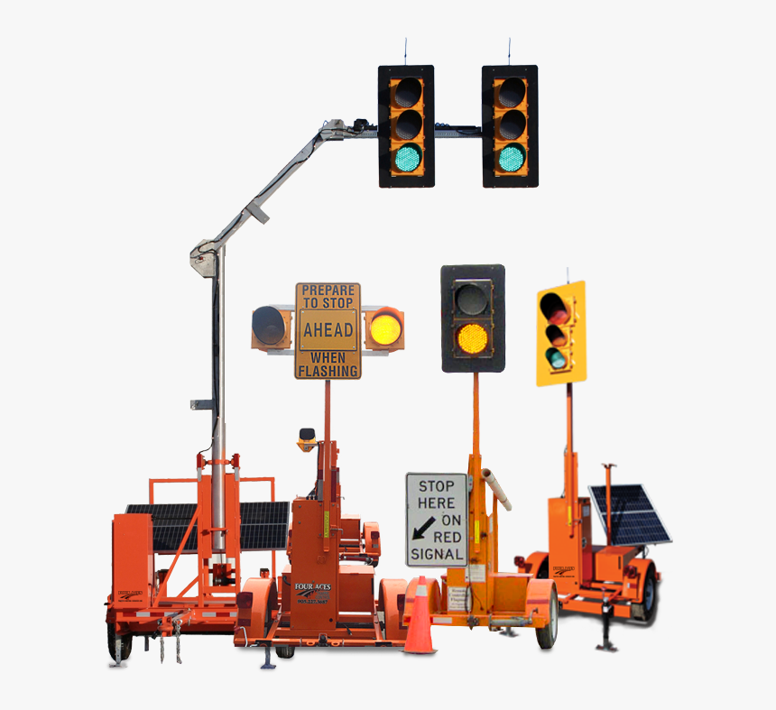 Portable Traffic Lights - Portable Traffic Signal, HD Png Download