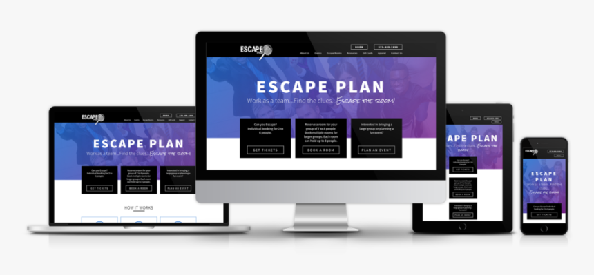 Escape Room Website Design, HD Png Download