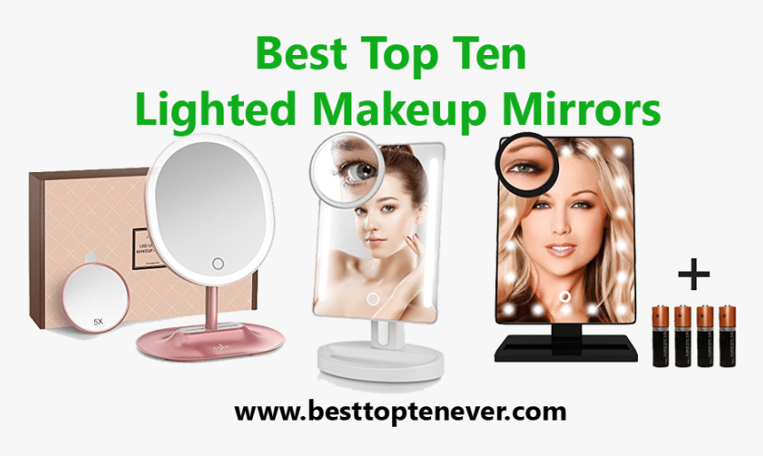 Top Ten Lighted Makeup Mirrors - Girl, HD Png Download