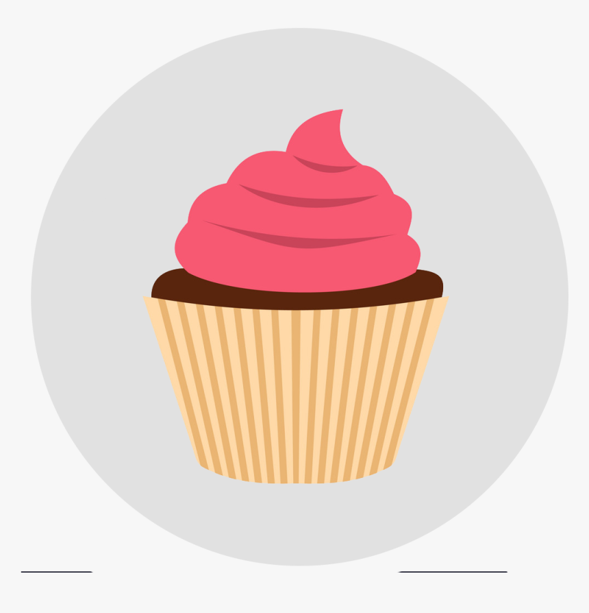 Cupcake Flat Design, HD Png Download