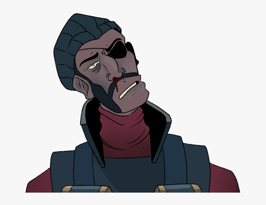 Some Demoman Art I Drew Today For A Video I’m Working - Cartoon, HD Png Download