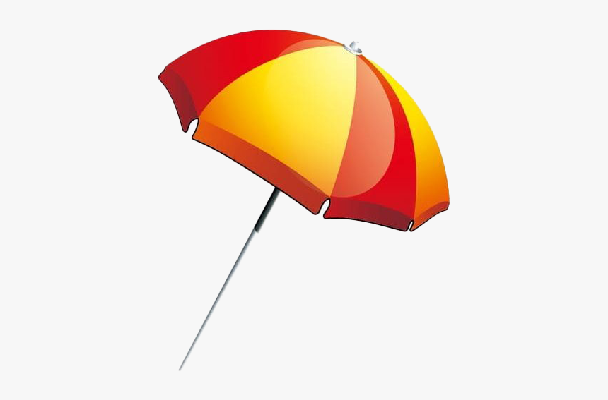 Summer Beach Umbrella Png Free Download - Png Yellow Beach Umbrella, Transparent Png