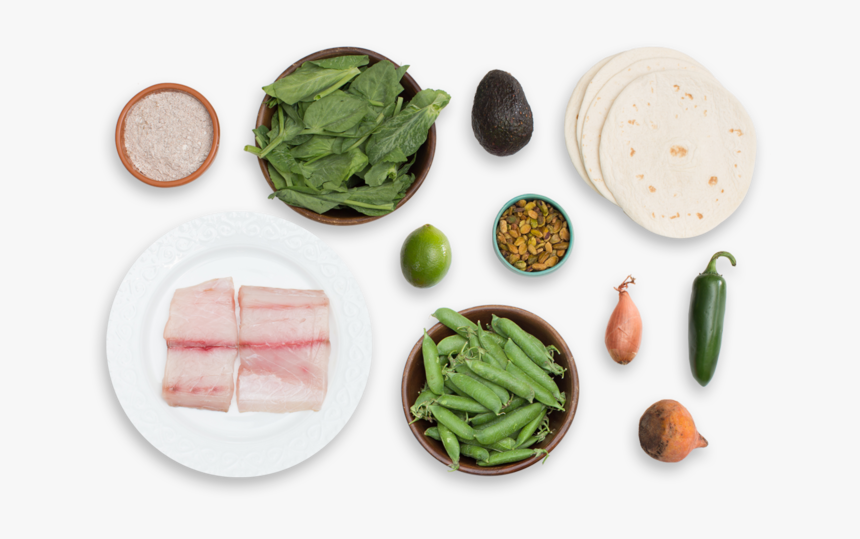 Crispy Fish Tacos With English Pea Guacamole & Pea - Snow Peas, HD Png Download
