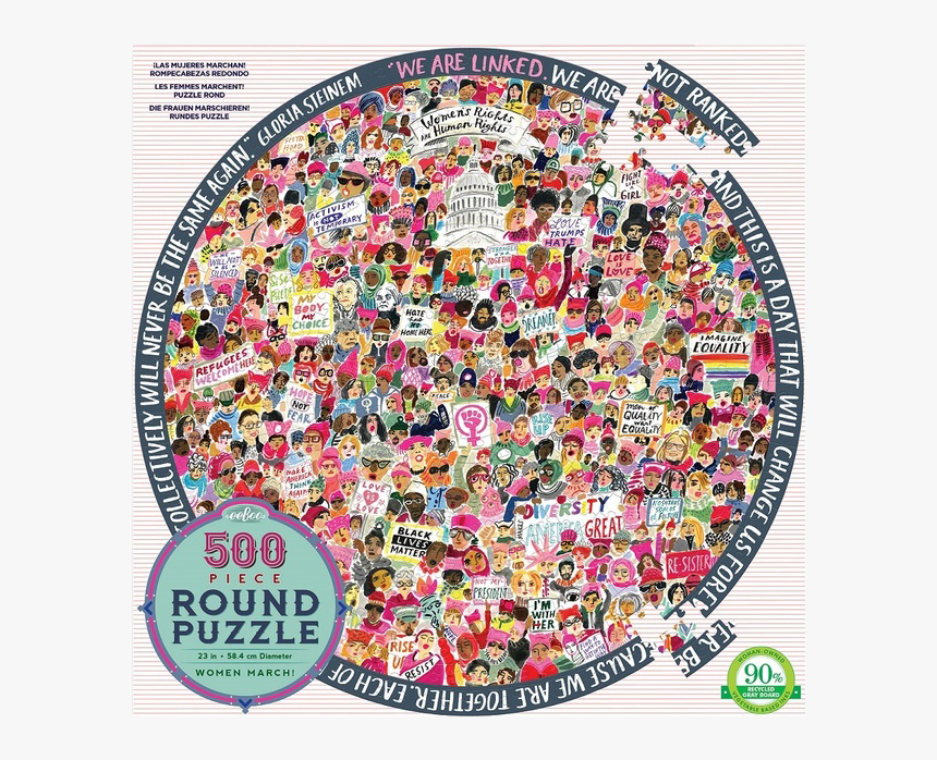 Wm-puzzle - Eeboo Women's March Puzzle, HD Png Download