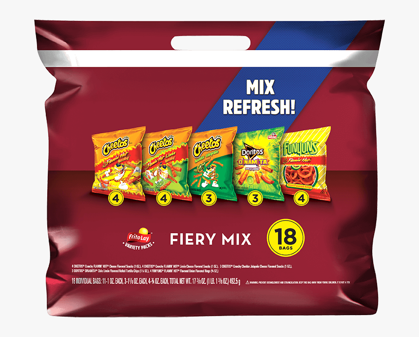 Frito-lay® Fiery Mix Variety Pack - Frito Lay Variety Pack, HD Png Download