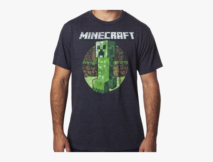 Minecraft Chasing Creeper T-shirt - Minecraft, HD Png Download