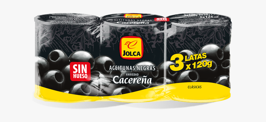 Aceituna Negra 3x120g De Jolca - Grape, HD Png Download