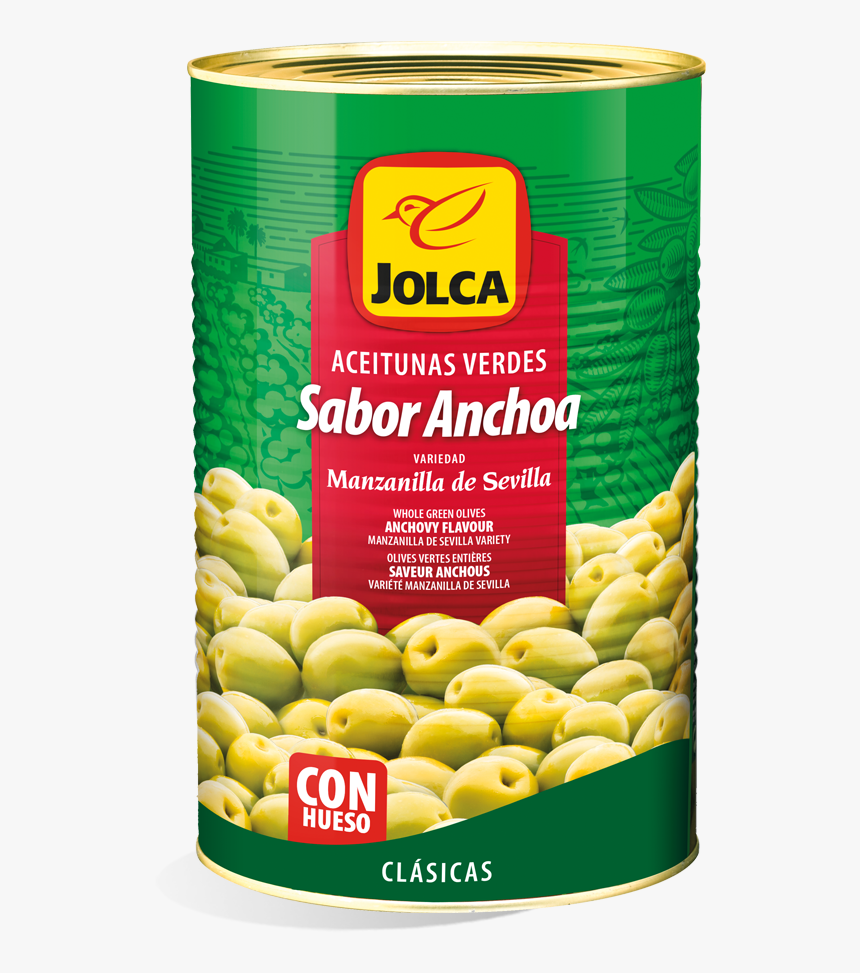 Aceituna Verde Con Hueso Sabor Anchoa - Natural Foods, HD Png Download