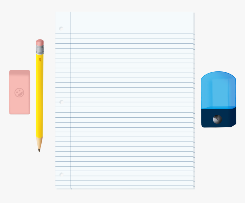#school #write #paper #pencil #eraser I Drew This On - Orange, HD Png Download