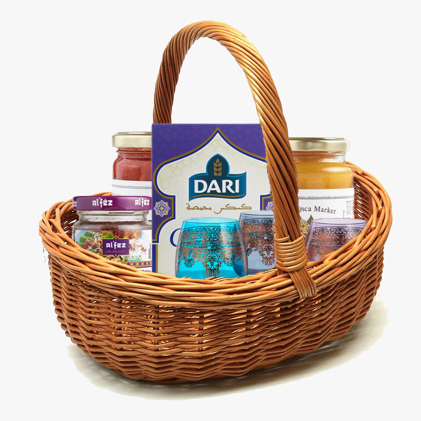 World Market Basket - Wooden Baskets With Handle, HD Png Download