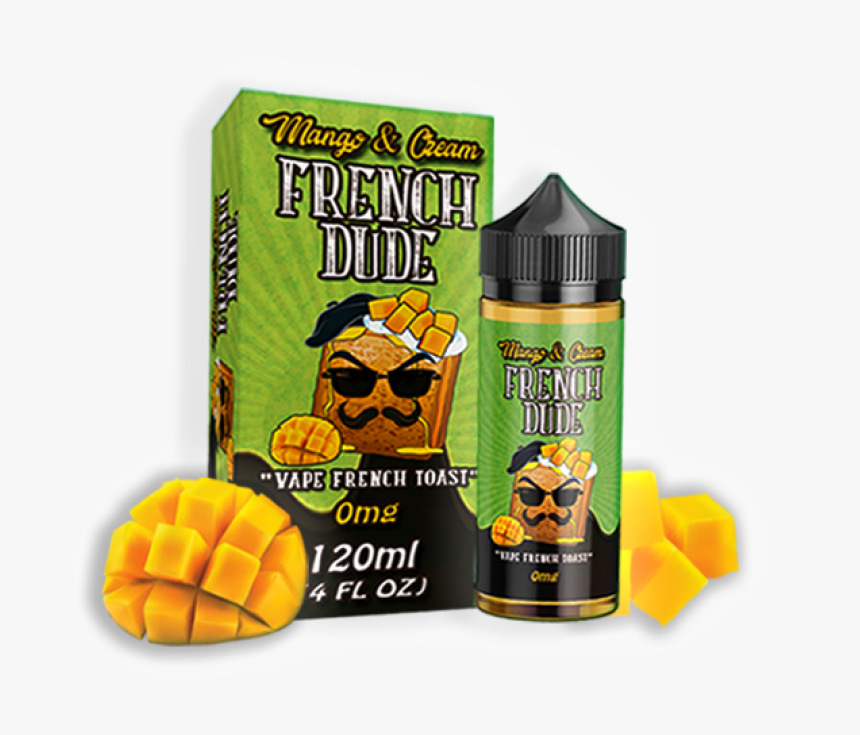 Mango & Cream French Dude 120ml By Vape Breakfast, HD Png Download