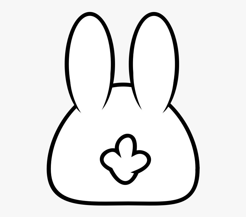 Spring Bunny - Bunny Vector Black, HD Png Download