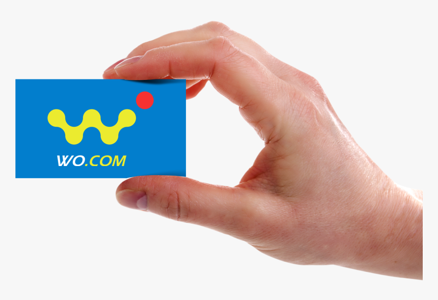 Hand Holding Card Png - Business Card Hand Png, Transparent Png