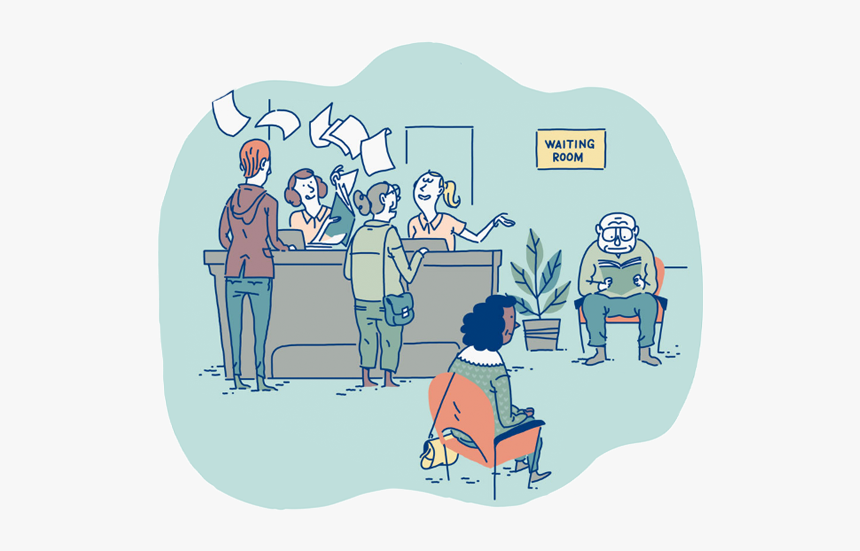 Signallamp Health - Waiting Room - Cartoon, HD Png Download
