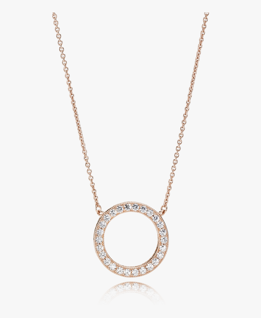 Transparent Pandora Png - Pandora Circle Necklace Gold, Png Download