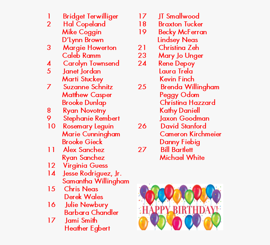 Feb Birthdays, HD Png Download