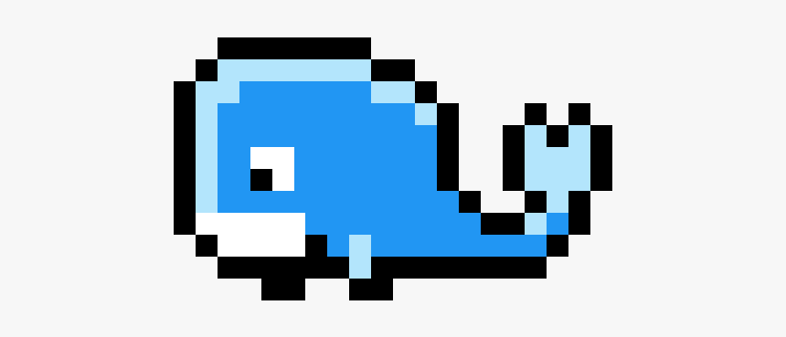 Whale Pixel Art, HD Png Download