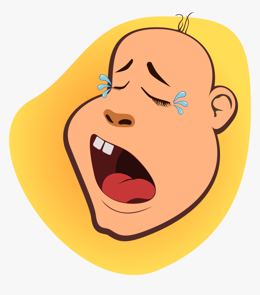 This Free Icons Png Design Of Head Baby , Png Download - Gambar Kartun Orang Menangis, Transparent Png