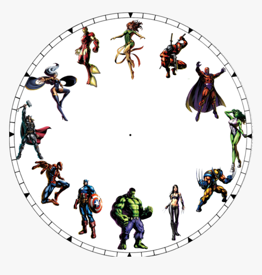 Amazing Ideas Unusual Clock Faces Best Photos Of Cool - Super Hero Clock Face, HD Png Download