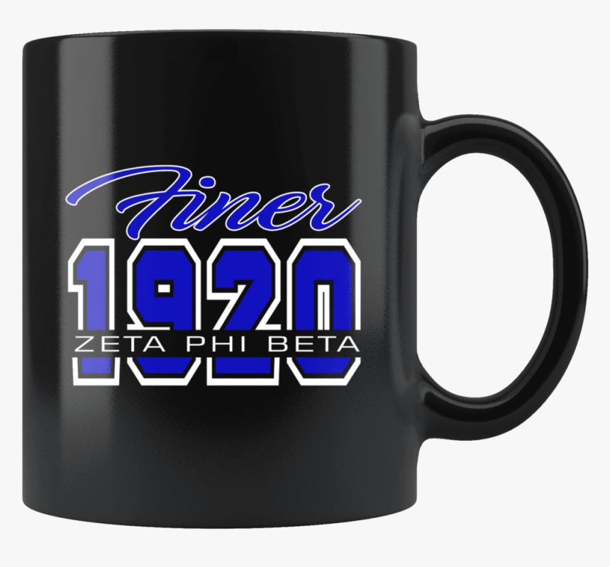 Zeta Phi Beta Black Mug - Coffee Cup, HD Png Download