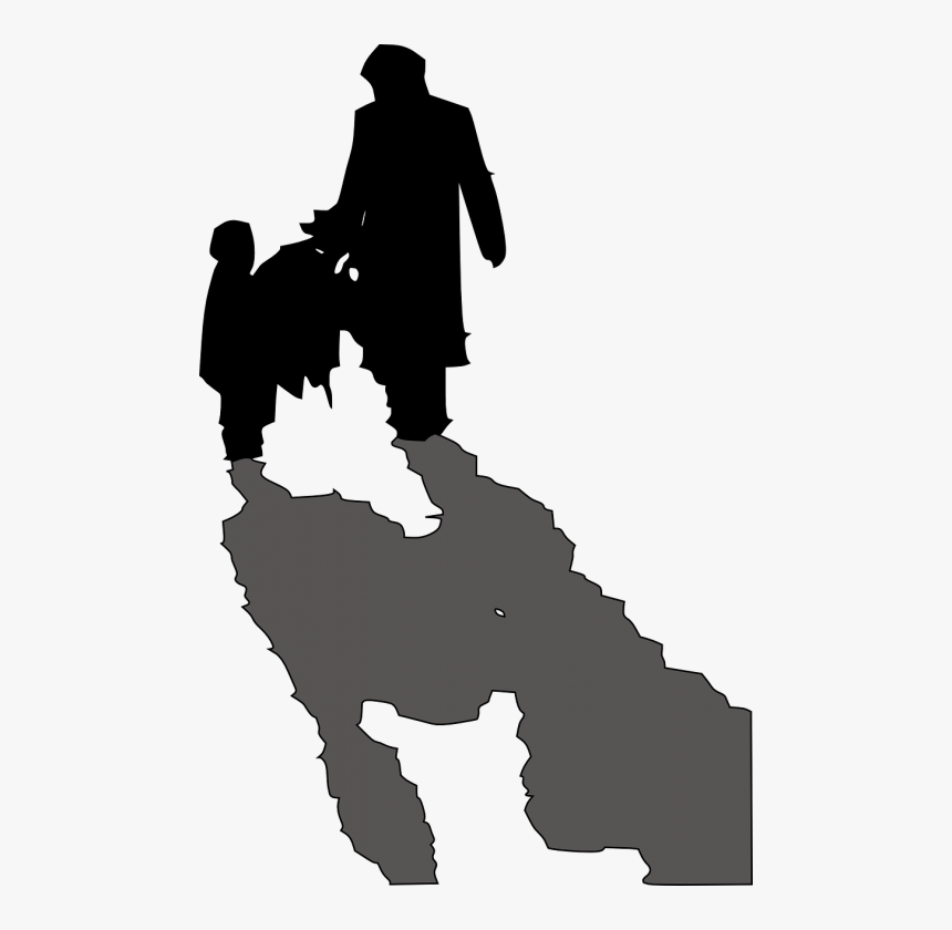 Carrying A Christmas Tree Silhouette, HD Png Download