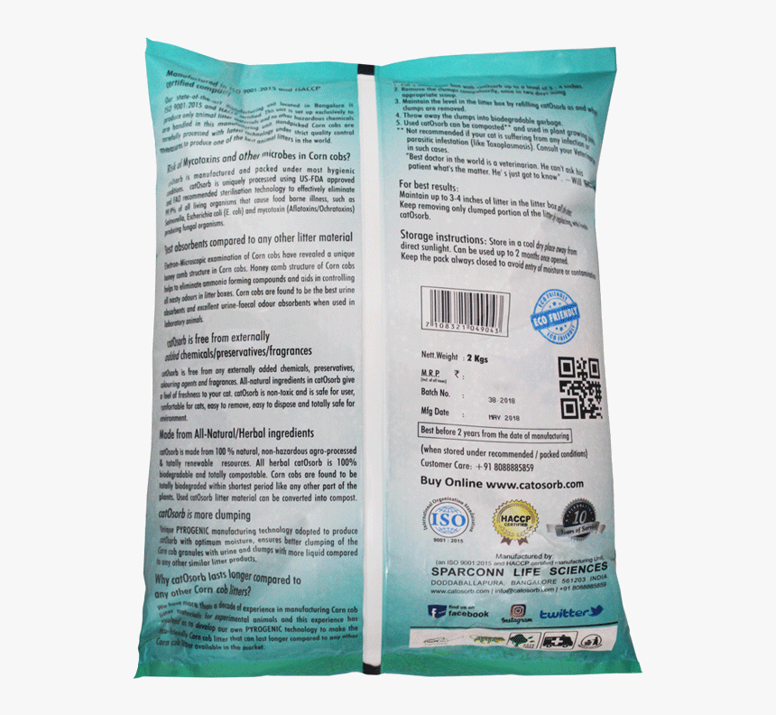 Catosorb-back - Throw Pillow, HD Png Download