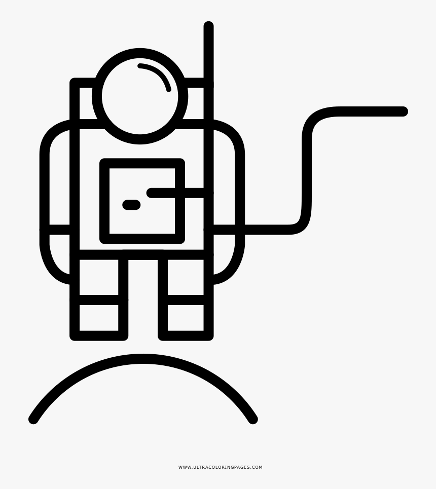 Spaceman Coloring Page Clipart , Png Download, Transparent Png