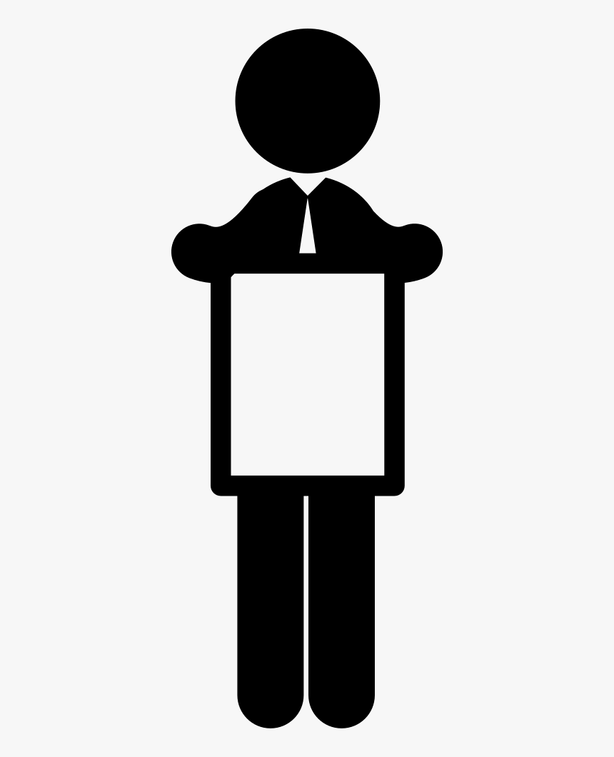 Man Holding Blank Publicity Space - Man With Binoculars Icon, HD Png Download