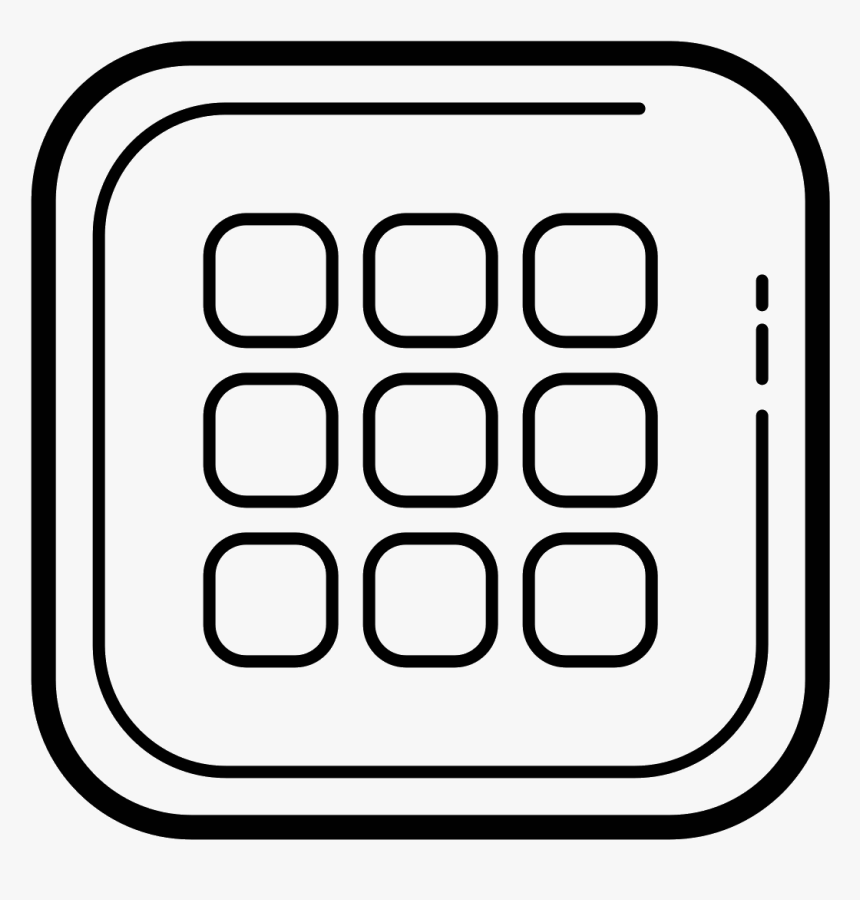 Transparent Grid - Line Art, HD Png Download