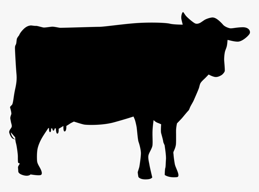 Cow Silhouette, HD Png Download