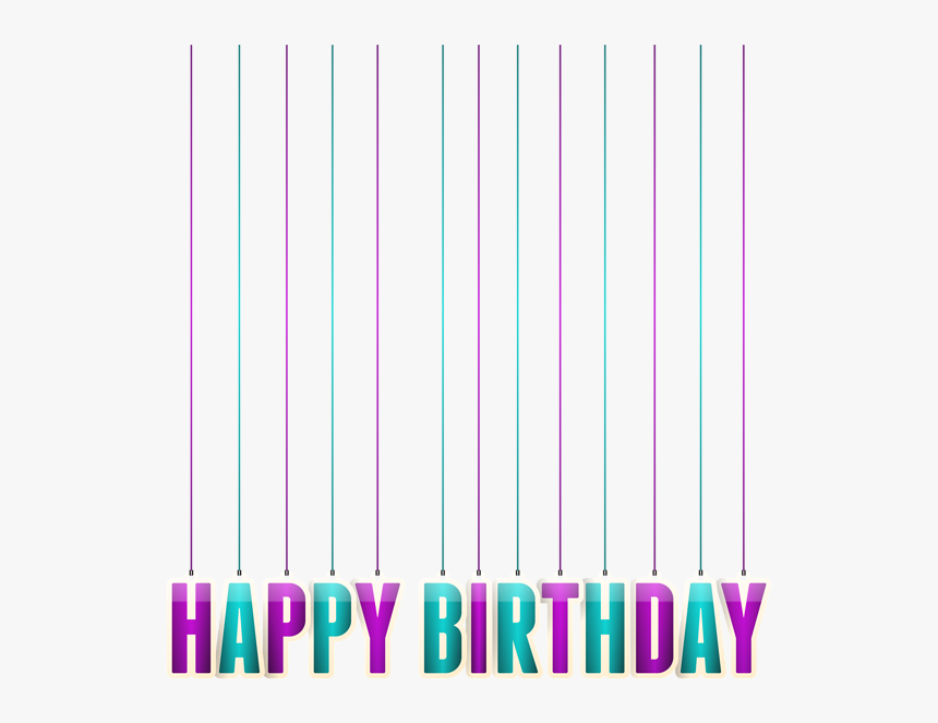 Hanging Happy Birthday Png, Transparent Png