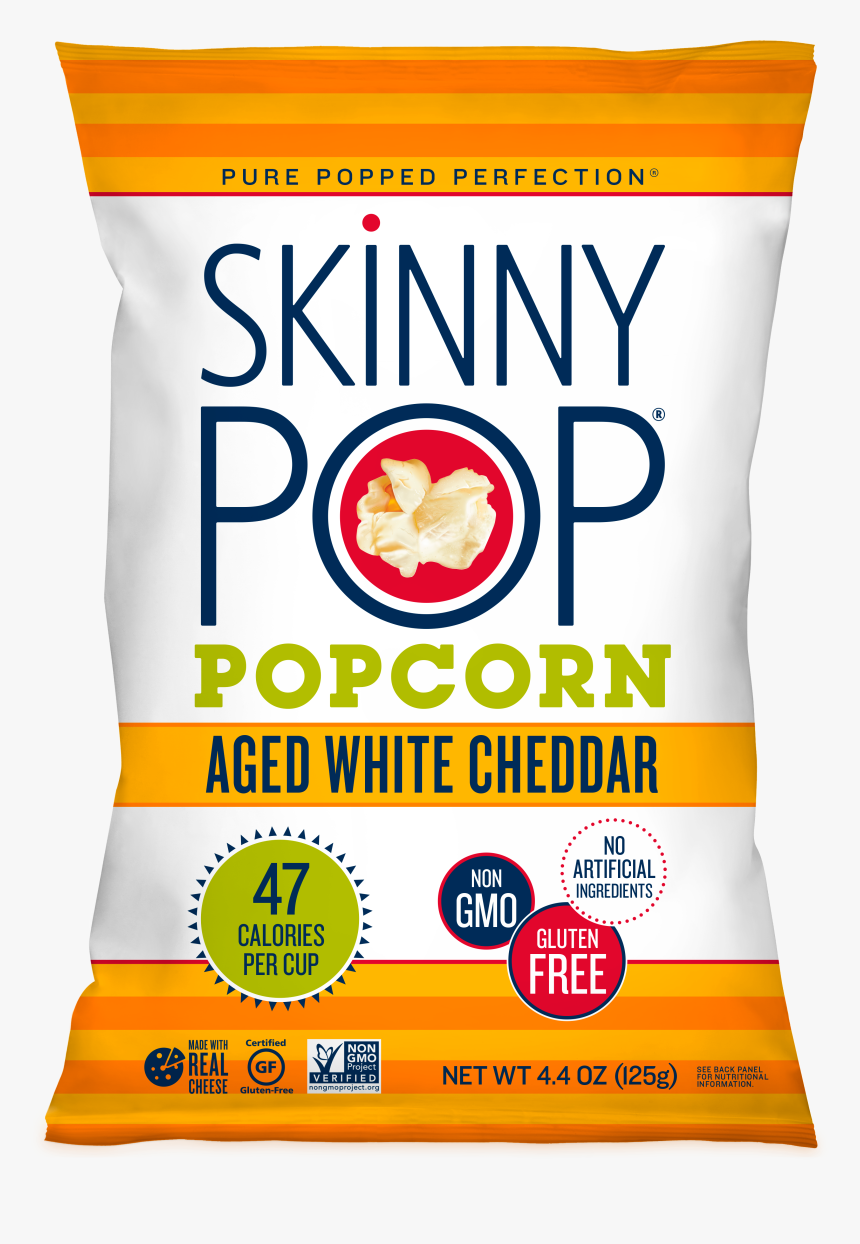 Aged White Cheddar Popcorn - Junk Food, HD Png Download
