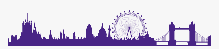 Silhouette Of London Landmarks, HD Png Download