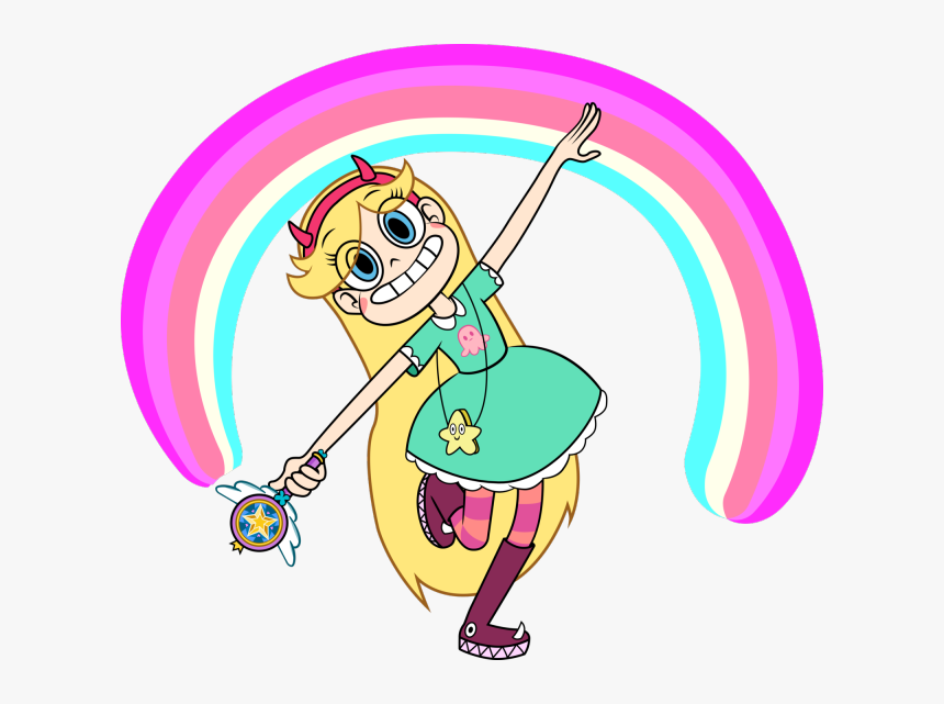 Image - Star Butterfly Rainbow, HD Png Download