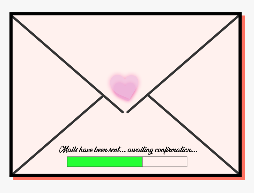 Envelope Cartoon Black And White, HD Png Download