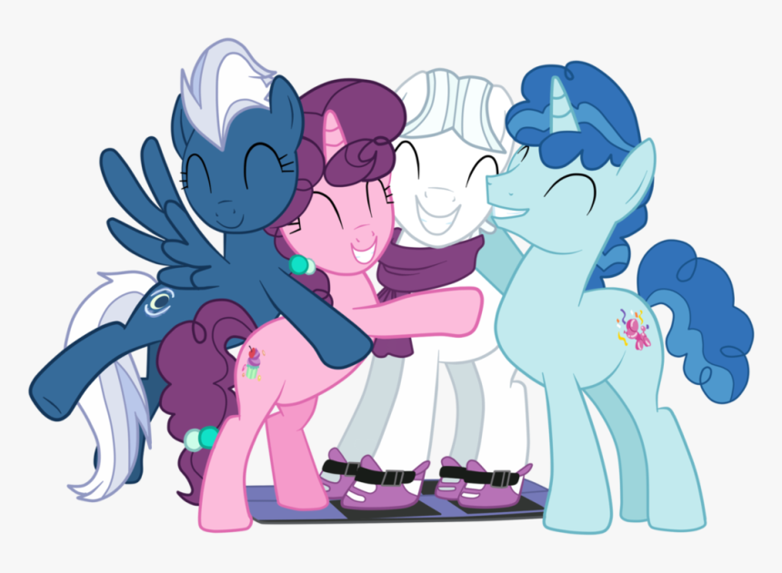 My Little Pony Group Png - My Little Pony Huggin, Transparent Png