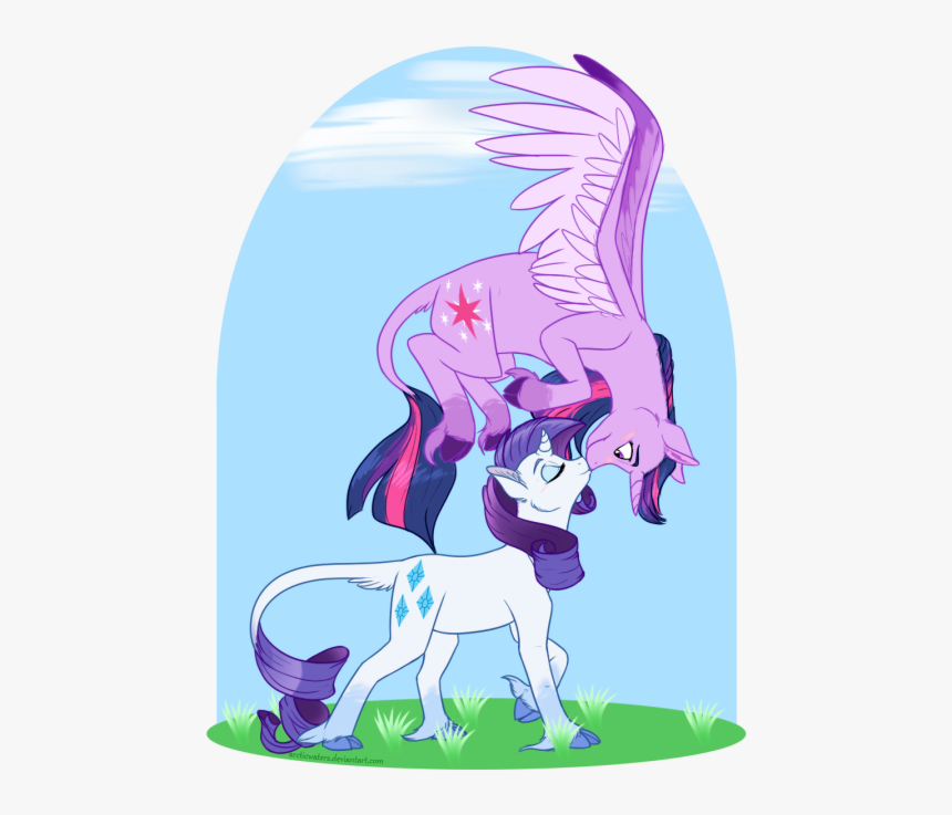 My Art My Little Pony Twilight Sparkle Rarity Raritwi - Cartoon, HD Png Download