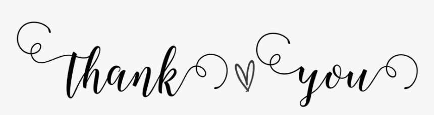 Thank You Transparent - Calligraphy Transparent Thank You Png, Png Download