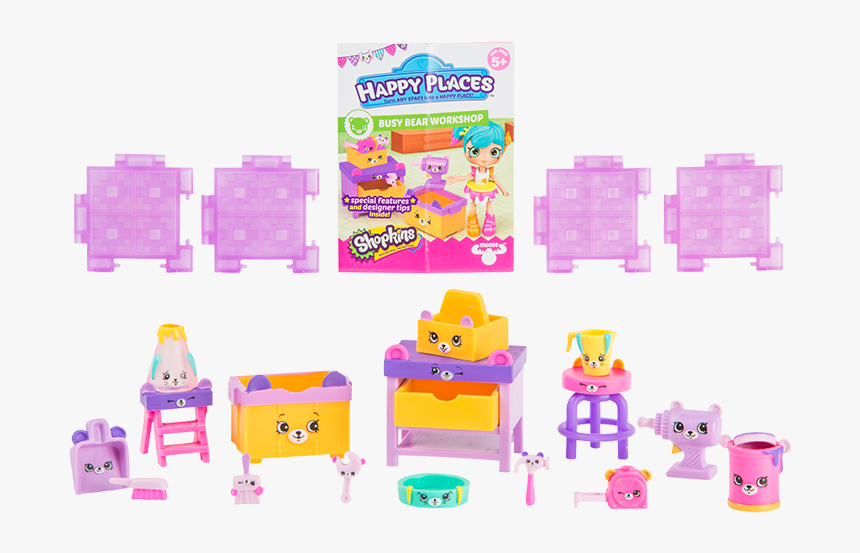 Shopkins Happy Places Season 3 Shopackins Season 3 - Shopkins Happy Places Pretty Kitty Dining Room, HD Png Download